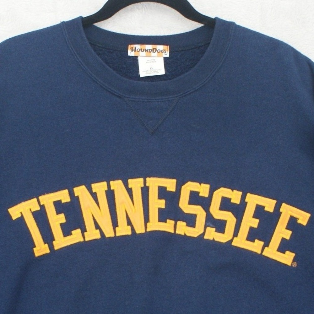 Vintage Tennessee Vols Sweatshirt XL HoundDogs Navy Orange Embroidered Crewneck